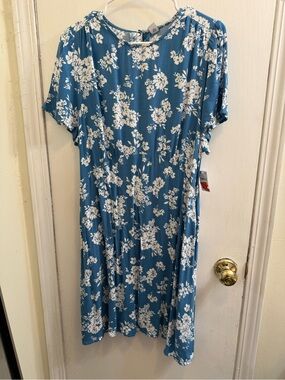 Old Navy Blue & White Floral Dress